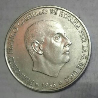moneda plata 100 pesetas franco