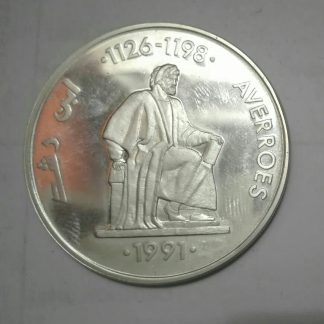 moneda plata 5 ecus (2)1991