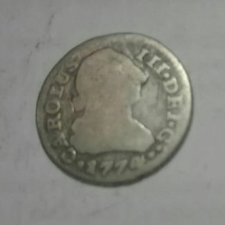 moneda plata carlos iii 1 real 1774 bc-