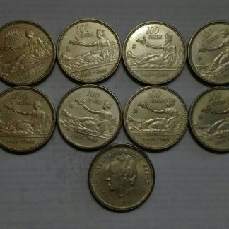 lote monedas de 100 pesetas 2001 hispania sc-