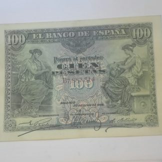 billete cien pesetas 1906 mbc+